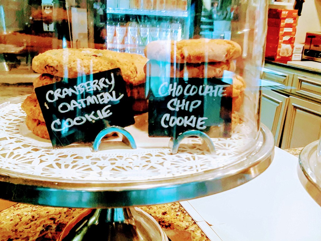 cookies are shown under a pastry case
